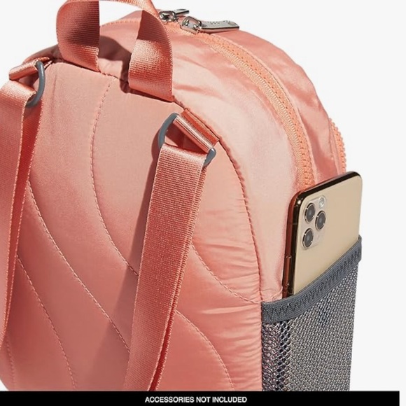 Adidas linear 3 mini backpack wonder clay/silver metallic #5156986 - Picture 4 of 11